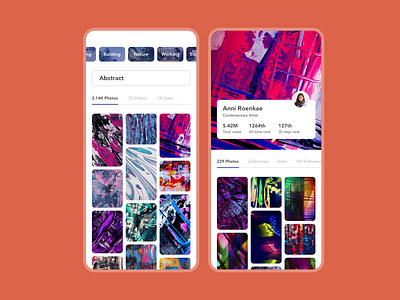 Stock Photo App Exploration app app design app designer design dribbble dribbble app gallery app minimal photo app sketch app stock app stock photo app ui ux