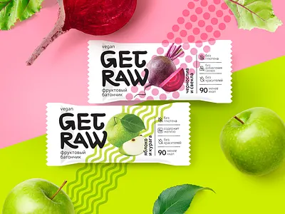 GETRAW packagedesign raw vegan