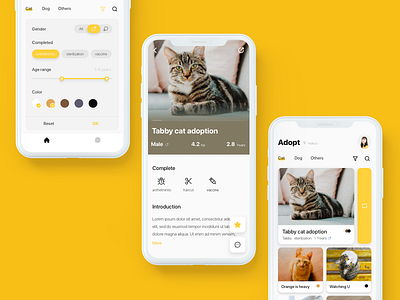 Adopt Pets · Redesign cat ui