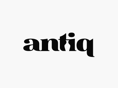 Anitq Logotype black white subtle app brand logobranding lettermark branding identity graphic business inspiration logodesign creative clever negative space design logodesigner hidden drawing website logoinspiration illustration mobile print ux logo icon logos symbol logotype typograpy wordmark minimal type webdesign ux monogram logomark mark top best inspirational