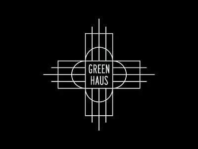 Green Haus art deco branding logo logotype minimal sans serif type typography vector
