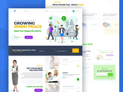 Teaching Kids Website design agency website apps screen branding design illustration kids teaching ui design ui designer vector website design