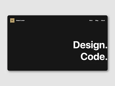 My Portfolio Website (coming soon) branding clean design minimal typography ui ux vector web
