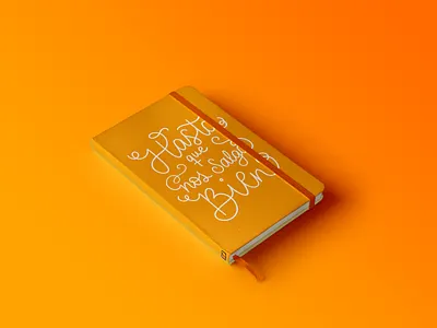 Notebook cover Lettering calligraphy design graphic design lettering