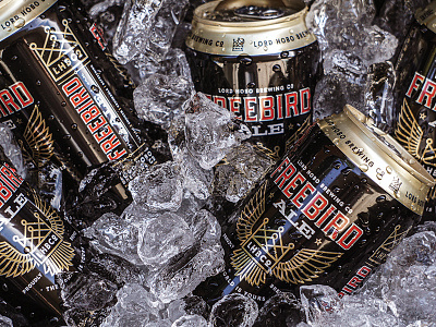 Lord Hobo Brewing Co beer beer art beer branding beer can beer label branding can can design freebird handmade illustration packaging typography wings