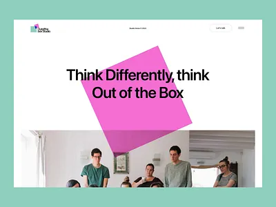 Out of the box Design studio animation app company website design studio figma design interaction landing page landing page design minimal motion graphics prototype animation ui ui animation user interface ux web design website website animation website development