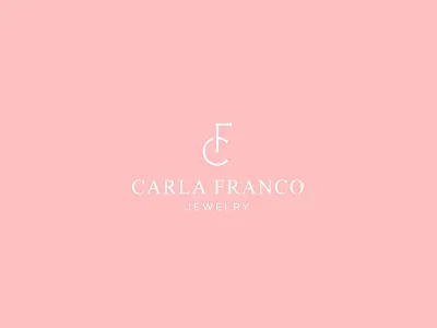Carla Franco Jewelry brand branding design identity jewelry logo logomark logotype minimal monogram typography