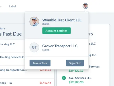 Multiple Accounts account accounts card multiple account switch switch button ui uiux