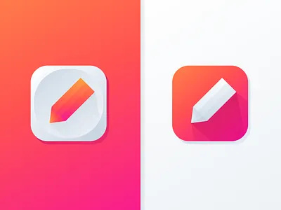 pencil app app applications brand branding business colorful identity illustrator logo pencil simple ui ux