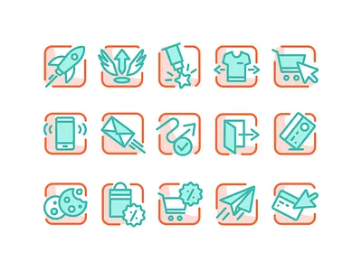 Custom icons custom icons design graphic icons icons illustration web webdesign