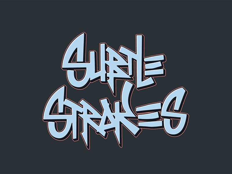 Subtle Strokes after effects animation animation loop gif gif is life glitch graffiti digital lettering lettering animation motion design motion graphics subtle strokes typographic typography