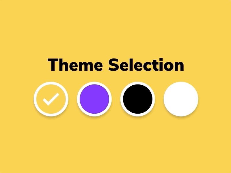 Example of Selection interaction