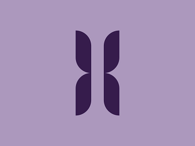 "H" Mark brand concept brand identity branding butterfly logo mark symbol type