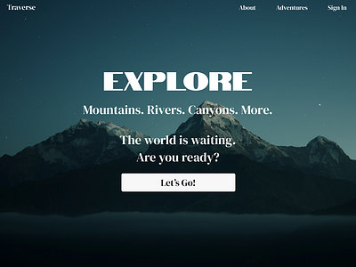 Dailyui003 Landing Page dailyui dailyui003 design landing page