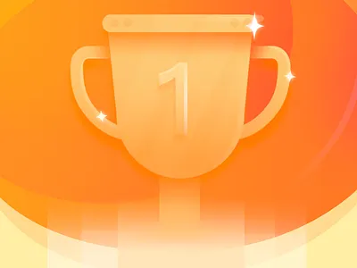 Quick morning practice illustration trophy