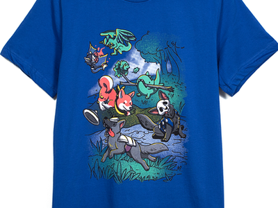 Wargroove Tee Design | PupGroove apparel apparel design digital art digitalart dogs indiegame tee design wargroove