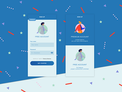 Premium or Free? branding dailyui design ui ux