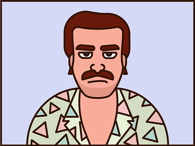 Hawaiian Shirt Hopper design illustration stranger things vector