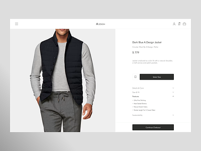 Ecommerce minimal - Product Page UXUI add to cart clean clothing design e-commerce ecommerce mens clothing minimal minimalism minimalistic product page shop shopfy shopping shopping page ui ux web shop