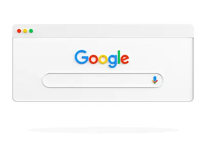 Search 3d chrome google internet queries search search bar ui web