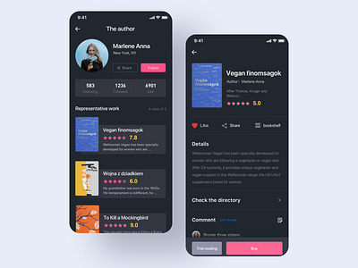 Reading App Design ui ux 品牌 应用 设计