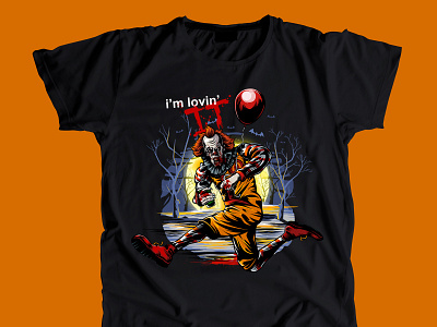 Pennywise T-Shirt Illustration apparel art branding character design illustration tees tshirt vector
