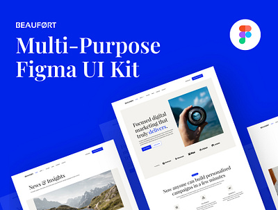 Beaufort - Multi-Purpose & Responsive Web Theme - $38 design figma figma template figma theme landing landing page premium template premium theme responsive