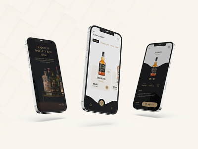 Liquor App Design 🍾 alcohol beer contactless delivery delivery app design illustration instacart iphone liquor mobile onboarding swiggy uber for alcoholdelivery ui ux vodka whiskey wine zomato