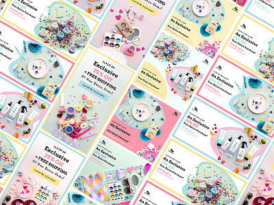 Social Media Ads for No Nasties Kids in Australia ads colourful cosmetic design facebook facebook ads glitter graphic design instagram instagram stories kids organic pastel pastel color skincare social media sticker