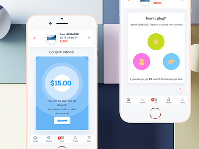 Game reward system based negotiation in second hand eCommerce ui ux