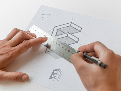 Landscape Logo - Process branding brands collection design flat grid grid logo icon illustration landscape logo logo sketch logofolio logogrid logotype marks minimalistic sketch symbols vector