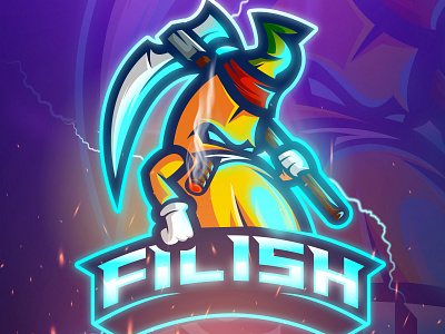 Filish Mascot Logo art branding character design esports esports logo gaming icon illustration logo mascot mascot logo vector