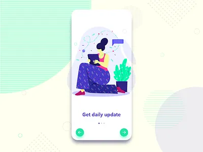 Onboarding Screen colors concept design flat vector illustration onboarding ui vector