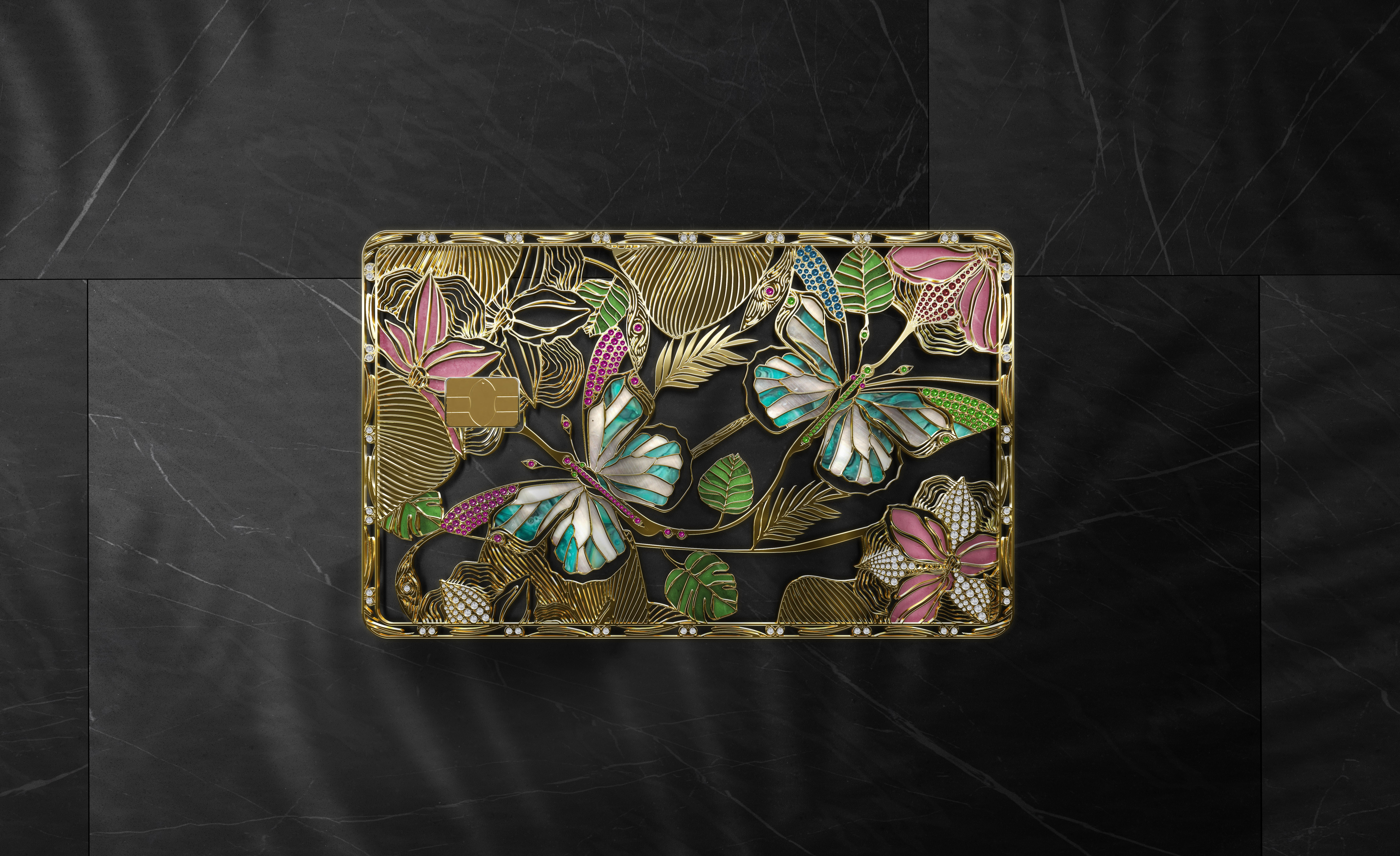 Butterfly | Gold Bank Card bank card debit gold gold bank card gold card gold debit card luxury bank card luxury gold bank card premium gold card