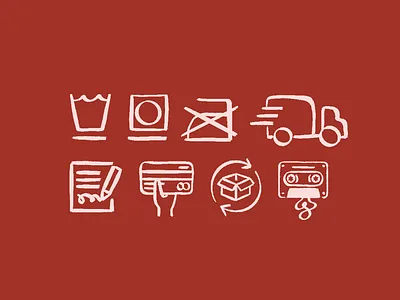 Viva La Manika's Illustrated Icons branding fashion icon design illustrated icons illustration illustration art terms