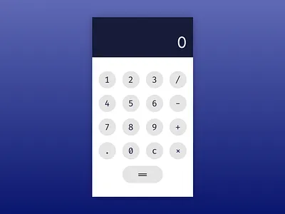 Calculator Concept app dailyui design ui vector