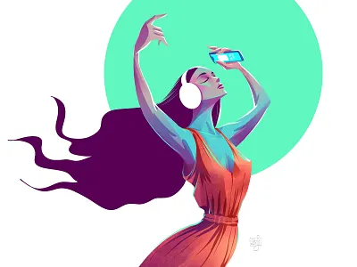 Breeze character design digital art editorial art editorial illustration flag design girl illustration illustrator women women in illustration
