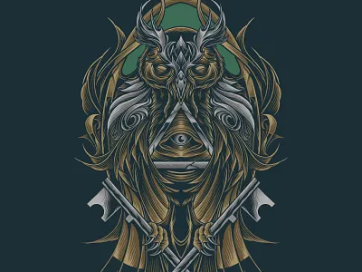 owl ornaments art artwork design drawing illustration owl owls