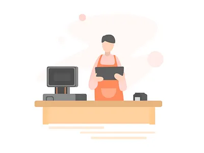 Illustration Damai Pos 2 illustration pos restaurant