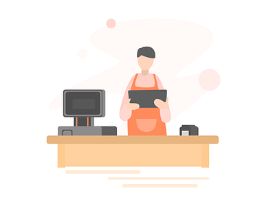 Illustration Damai Pos 2 illustration pos restaurant