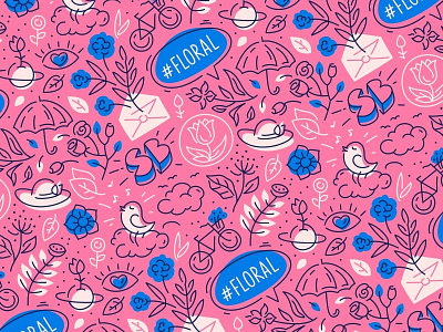 floral pattern autumn bird branding floral flower fourhands fragrance illustration packaging pattern scent scentbird seamless typography vector