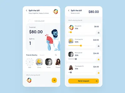 Split The Bill bill payment payments request sharing split splitting total