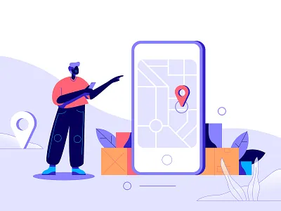 Online delivery art character delivery design flat graphic icon illustration minimal online shop online store shipping shop simple store texture ui ux vector web