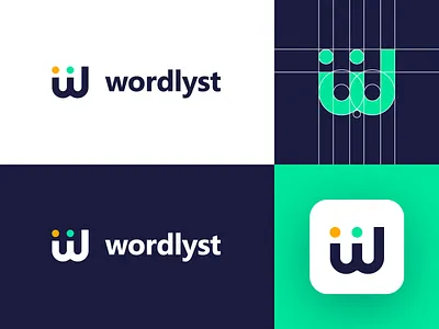 Wordlyst - Logo Design Concept app branding clean corporate design flat for sale unused buy identity letter letters logo logo design logo designer logotype mark media tech digital monogram symbol tech w letter logo letters