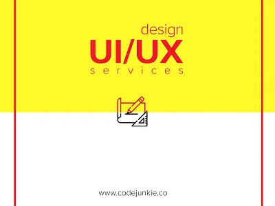 Ui Service Poster for CodeJunkie service ui design ui service poster
