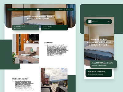 BergResort apartment apartment apartments brand branding design hotel mobile mobiledesign trend ui ux webdesign website