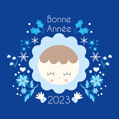 Happy New year !! card characters colorsimple france happynewyear humor illustration picto vector wishescard