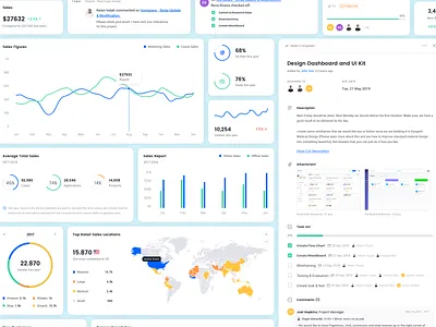 Square Dashboard UI Kit - Elements analytics apps branding dashboard elements dashboard ui kit landing page onboarding ui elements ui kit ux design web app web design