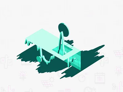 Worktime Charting the Threshold alerts barrier brand business charts energy good time to buy graphs illustration isometric minimal threshold vector zero state