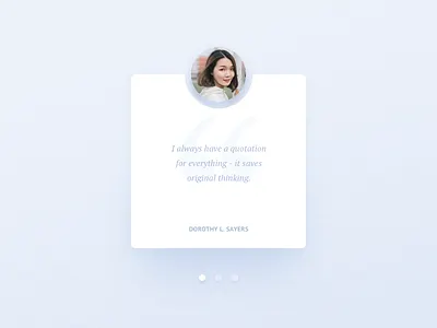 Quote Card card cards quotation quote testimonial ui user